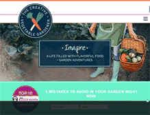 Tablet Screenshot of creativevegetablegardener.com